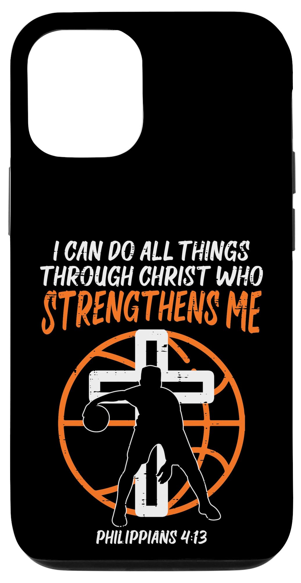 iPhone 12/12 Pro Christian Basketball Design Case - Religious Protective Cover for Men & Women - Perfect for Church, Games & Daily Use