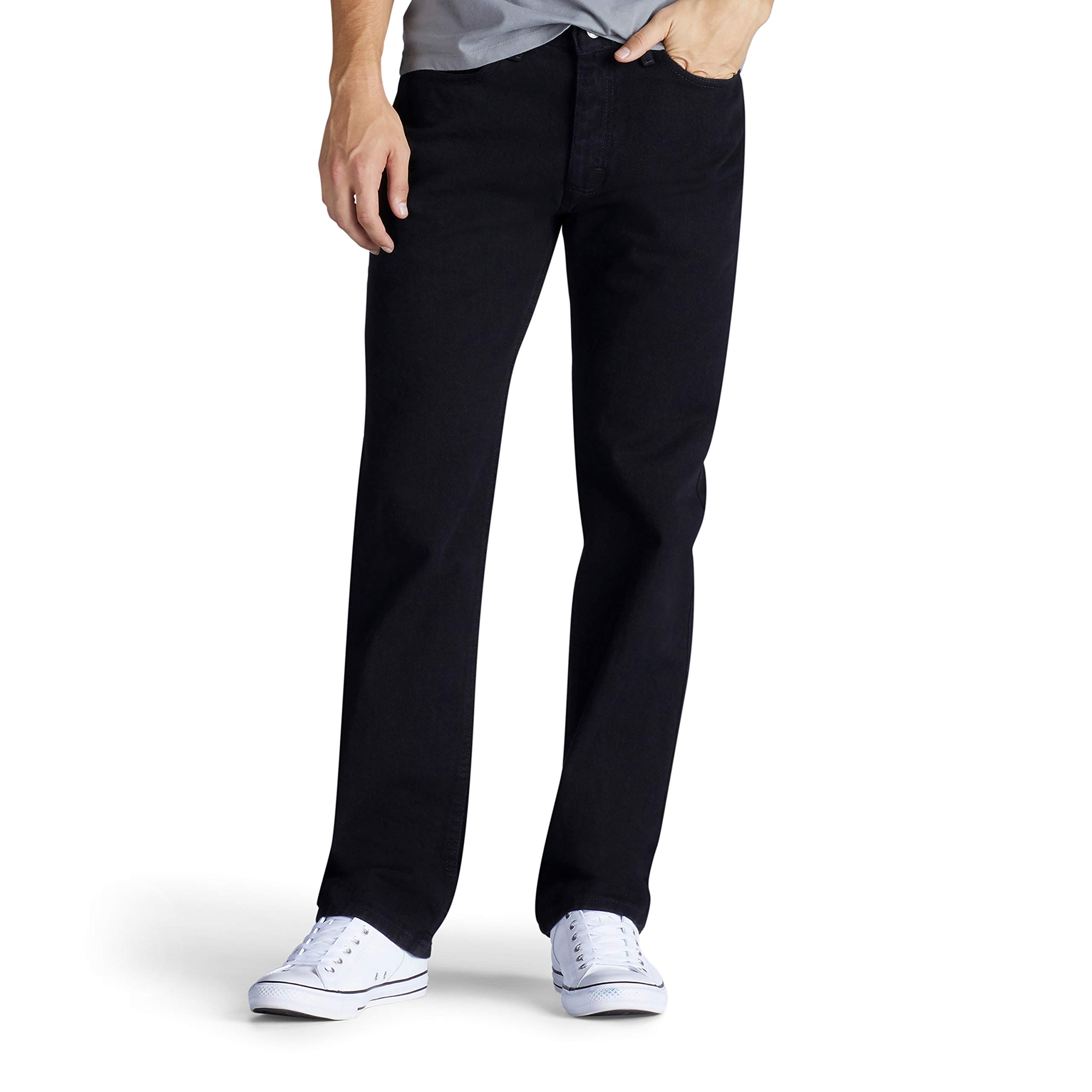Lee Men's Relaxed Fit Straight Leg Jean - Comfortable Classic Denim Pants for Casual Wear & Everyday Outfits