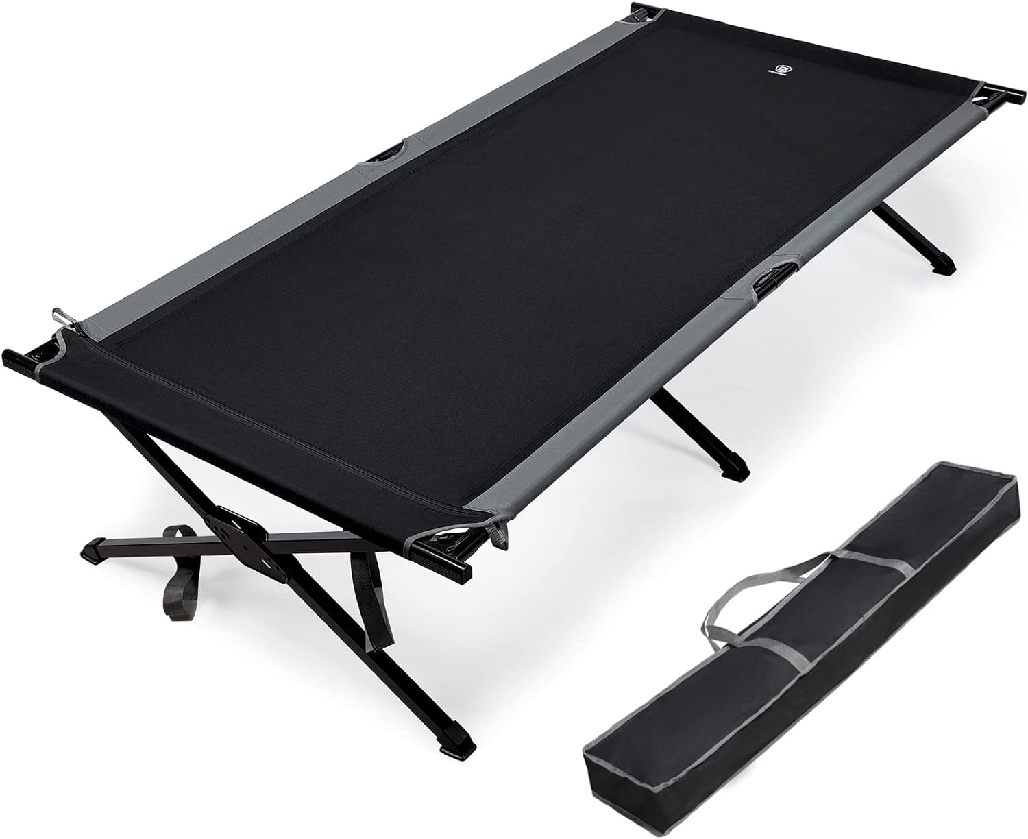 EVER ADVANCED Foldable XXL Camping Cot - 300KG Weight Capacity, Extra Wide 214cm x 106cm - Sturdy Folding Bed for Camping, Travel, Indoor, Outdoor, Beach & Garden Use - Perfect for Guest Beds, Emergency Sleeping & Outdoor Adventures