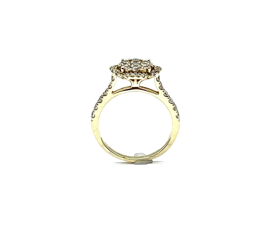 Exquisite Diamond Flower Ring for Women - Elegant Floral Engagement & Wedding Band - Perfect for Anniversaries, Proposals & Special Occasions
