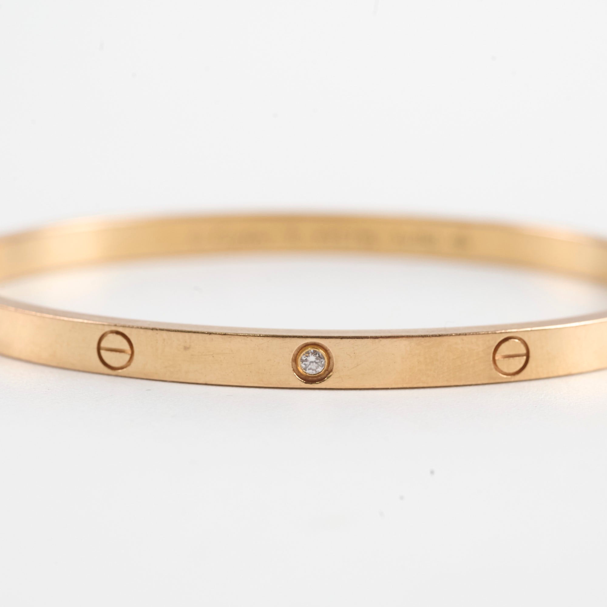 Cartier Love Bracelet 18K Rose Gold with Diamonds - Small Model Size 16 - Luxury Jewelry Gift for Women, Anniversary & Special Occasions