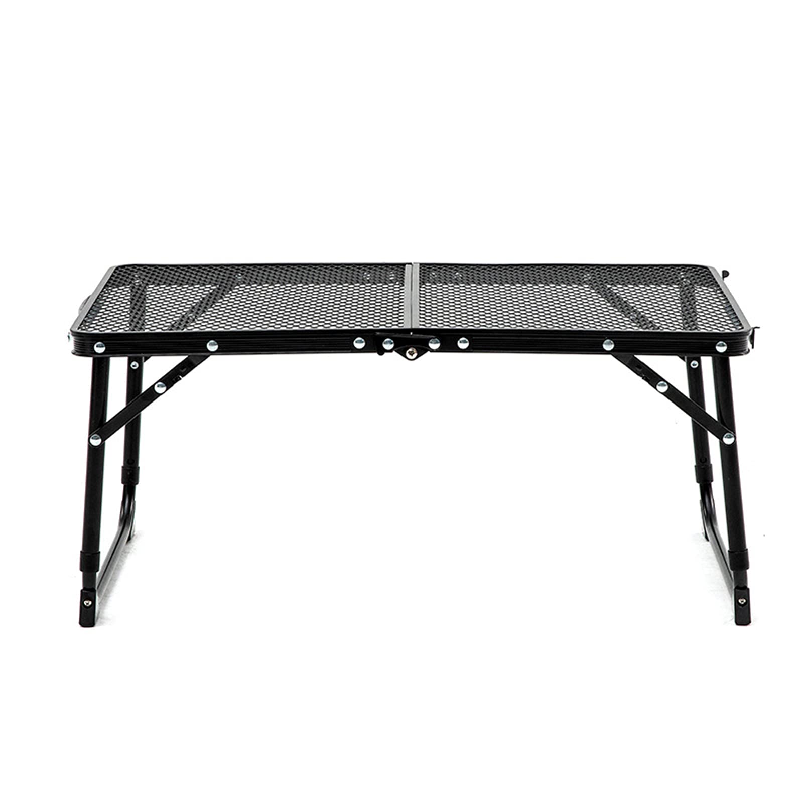 Portable Folding Adjustable Iron Camping Table - Lightweight Outdoor Picnic Desk for Garden, Travel, Beach & Backyard Use | Perfect for BBQs, Tailgating & Outdoor Dining