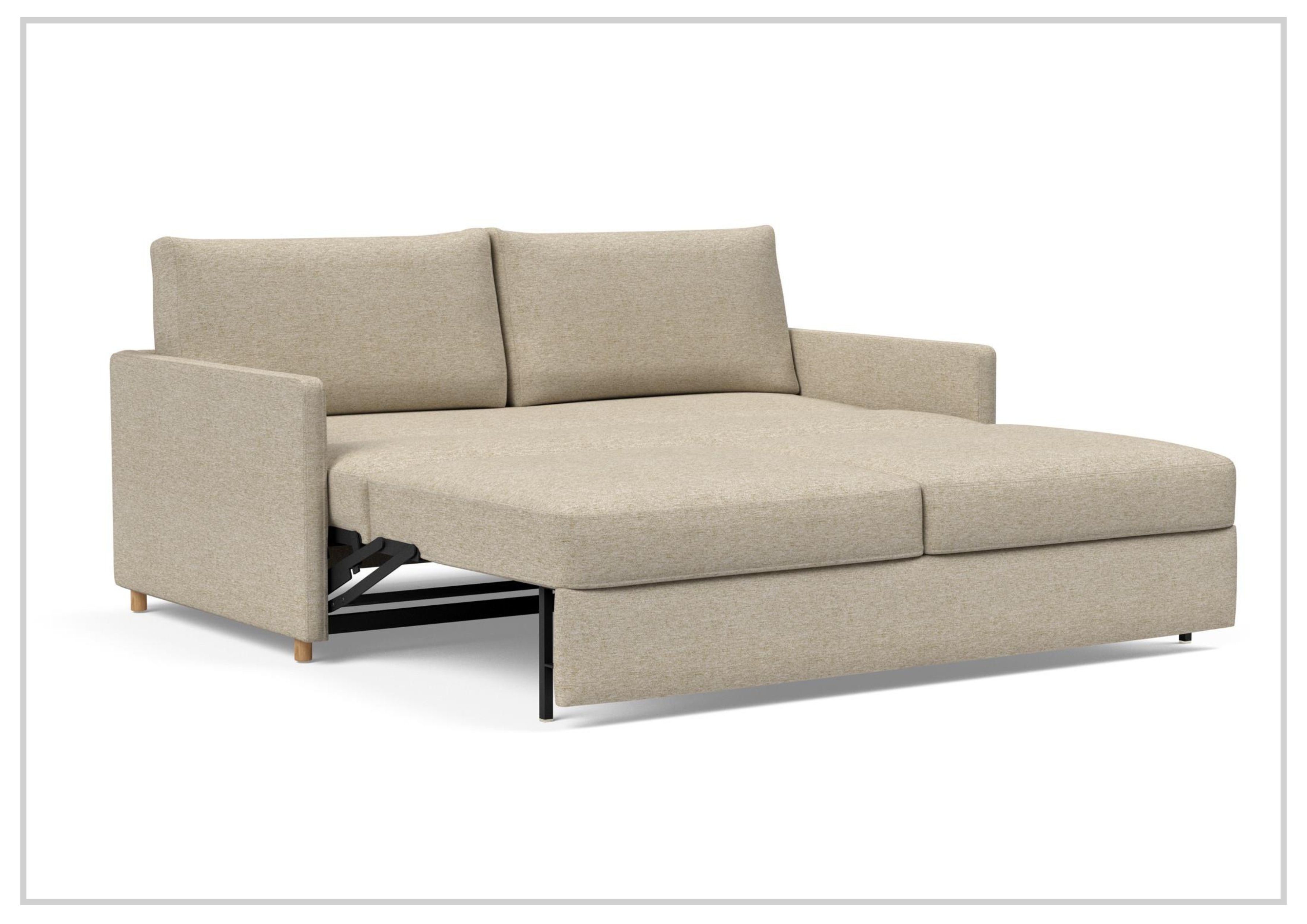 Innovation Living Neah Fabric 2-Seater King Size Sleeper Sofa Bed - Convertible Comfort for Small Spaces & Guest Rooms