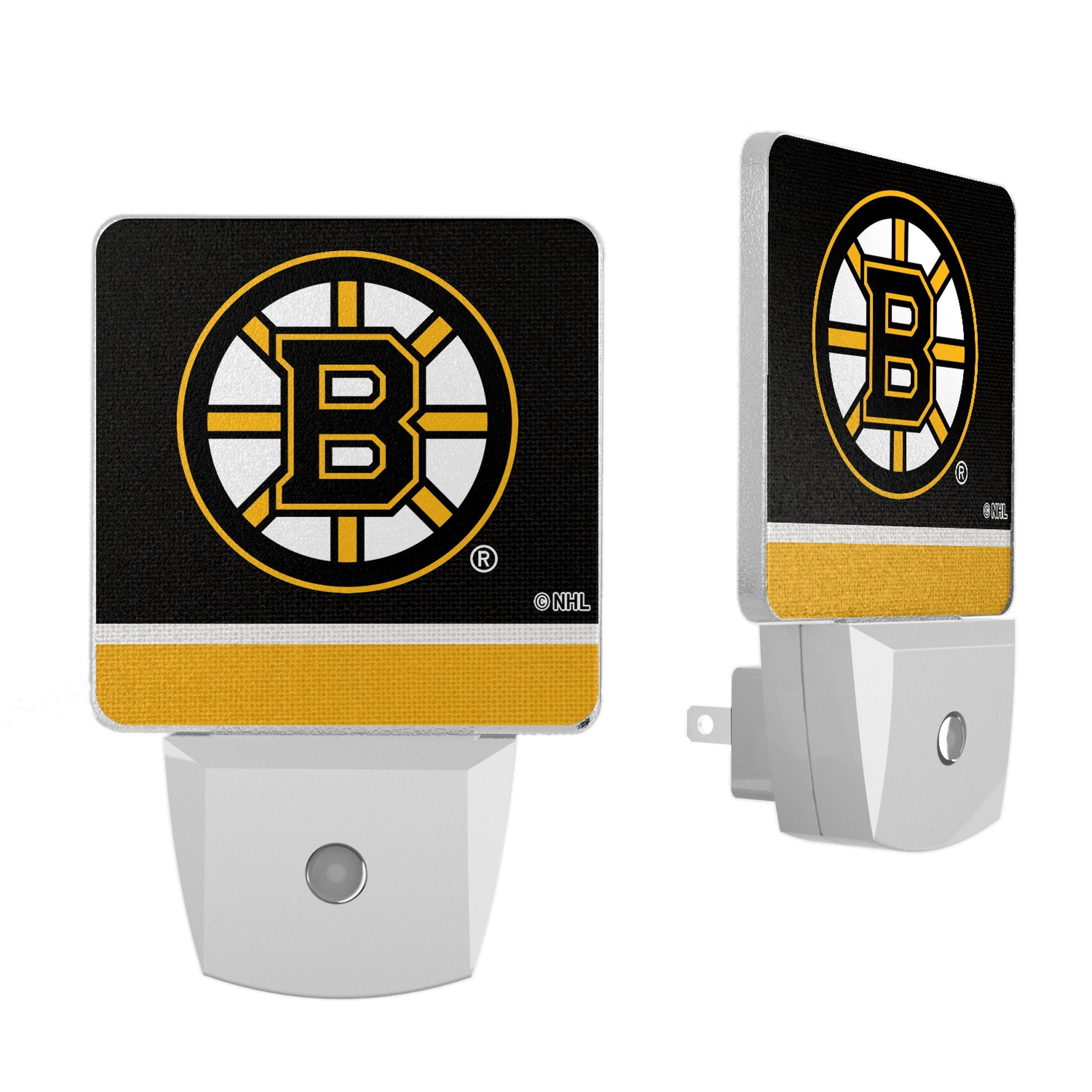 Boston Bruins LED Strip Night Light 2 Pack - NHL Team Logo Bedroom Decor for Kids & Adults - Perfect for Nursery, Game Room, and Sports Fan Gifts