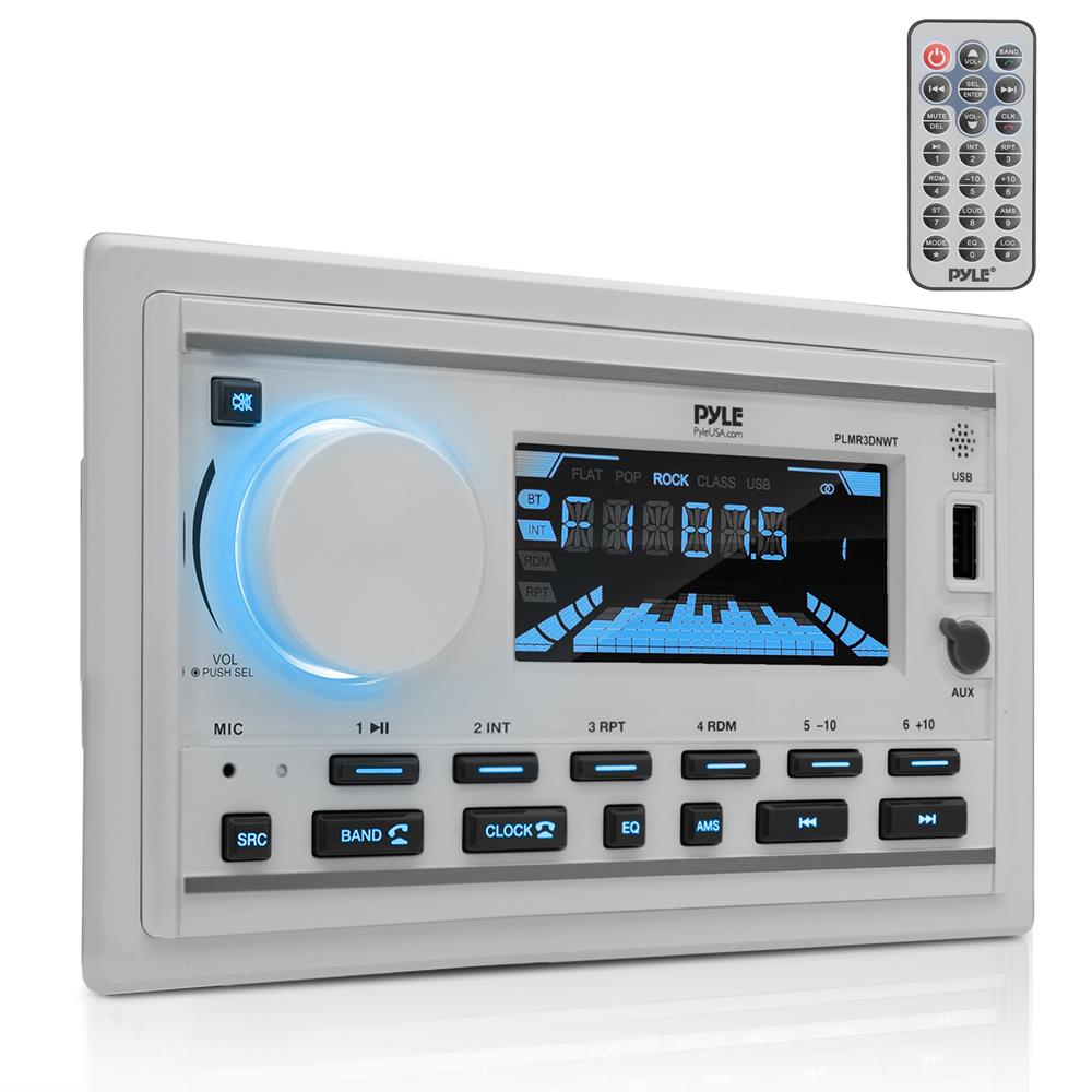 Waterproof Marine Bluetooth MP3 Radio Receiver - Wireless Audio Streaming for Boats, Yachts & Outdoor Adventures