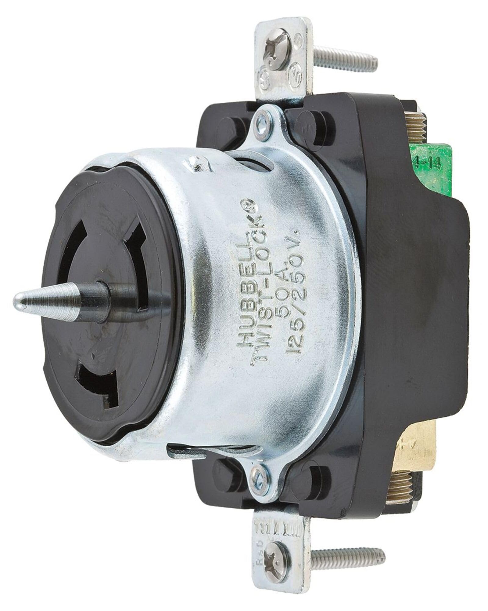 Hubbell CS8469 50 Amp 3-Phase 480V Locking Receptacle - Heavy-Duty Industrial Power Connector for Machinery, Welding Equipment & Commercial Applications