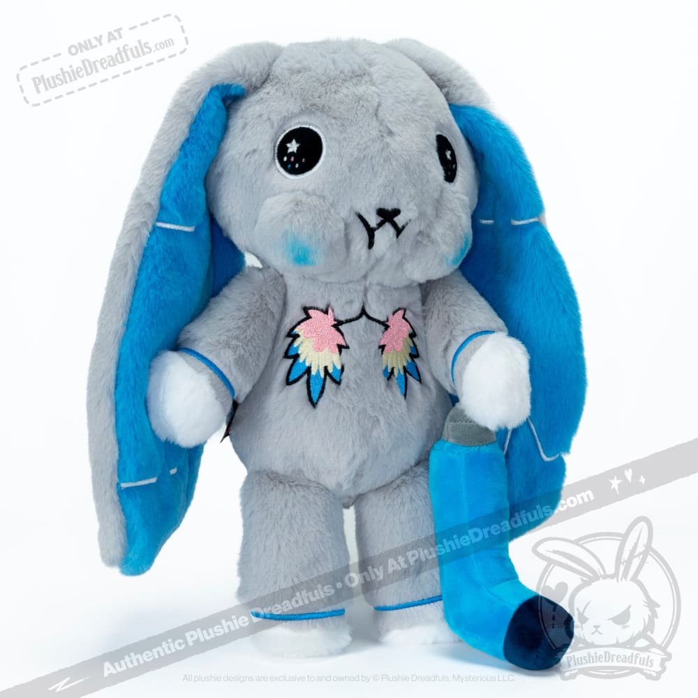 Plushie Dreadfuls Asthma Rabbit - Soft Stuffed Animal Toy for Kids with Asthma Awareness | Cute Comfort Plush for Bedroom Decor, Gift for Children with Breathing Conditions