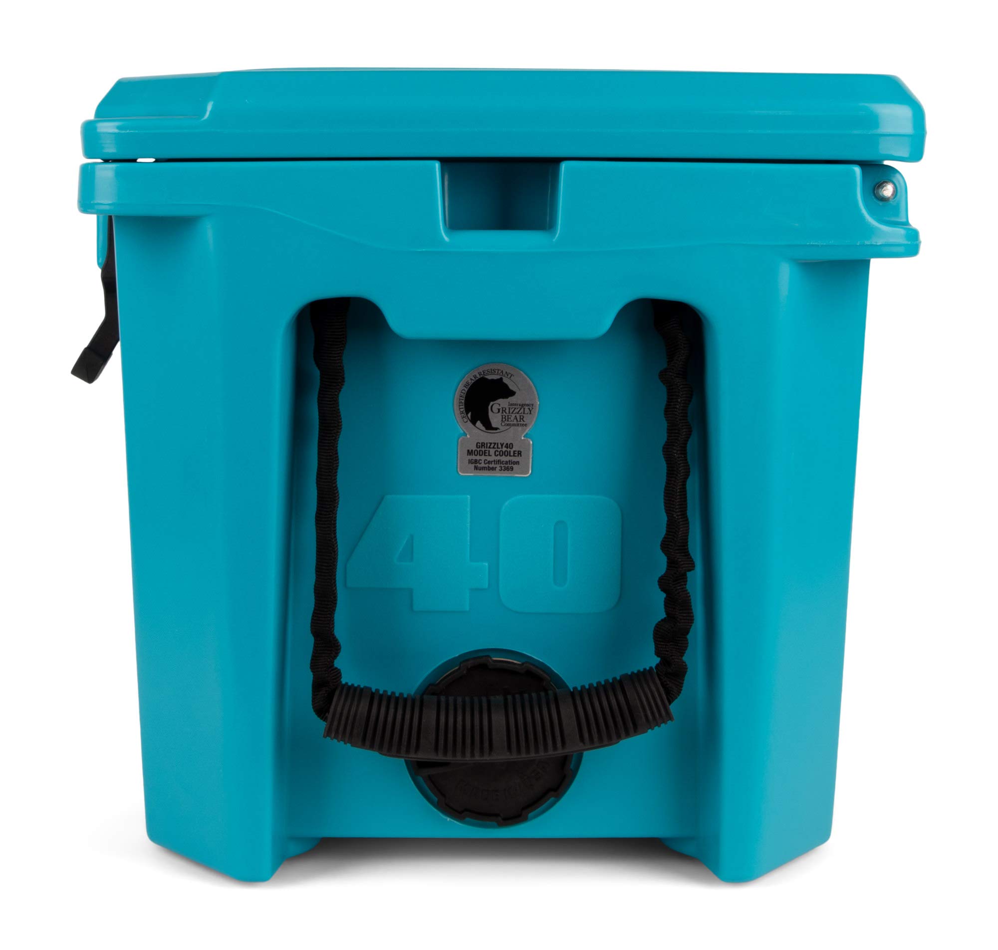 Grizzly G40 40 Quart Teal Cooler with Ecomate Insulation - Premium Outdoor Cooler for Camping, Beach, Picnics & Tailgating