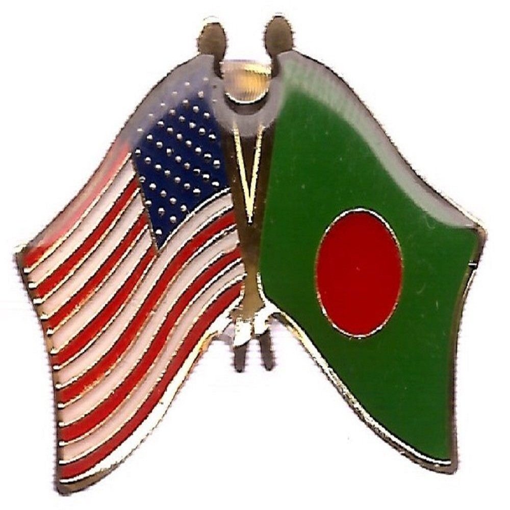 50 Pack USA & Bangladesh Flag Bike Hat Lapel Pins - Wholesale NRAccessories for Bikers, Cyclists & Patriotic Events
