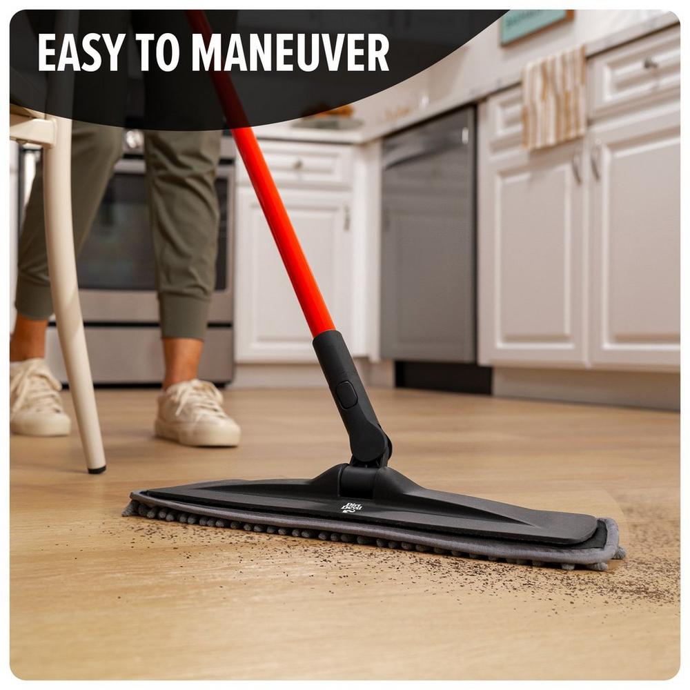 Premium Dust Mop with 2 Washable Dusting Pads - Microfiber Floor Cleaning System for Hardwood, Tile & Laminate Floors - Perfect for Home, Office & Pet Hair Removal