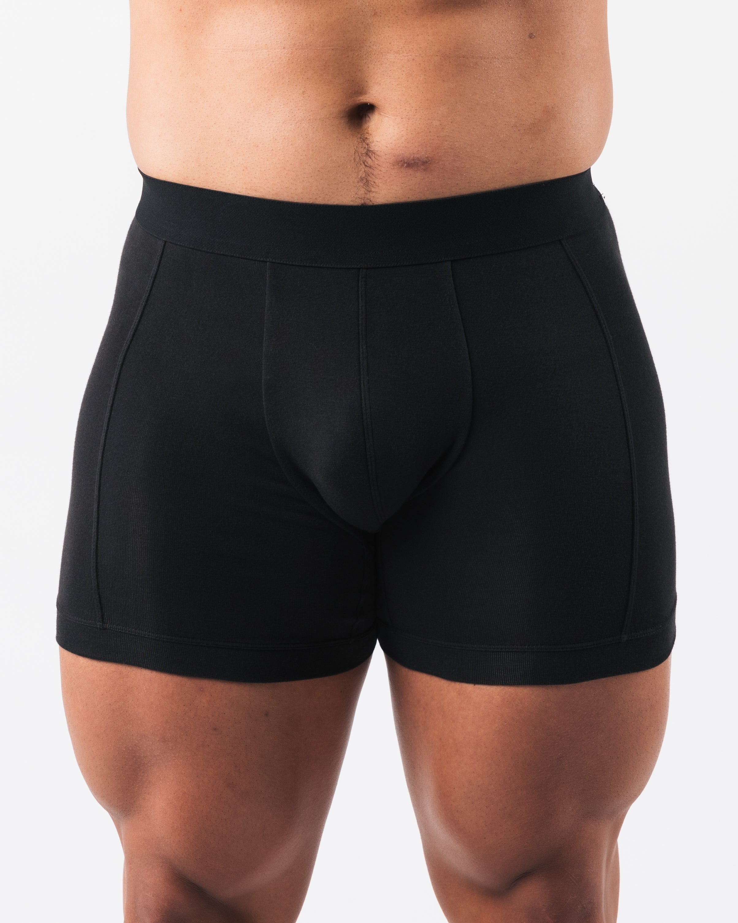 Zero Classic Boxer Brief 2-Pack - Soft Breathable Men's Underwear in Black | Perfect for Everyday Wear, Gym & Travel