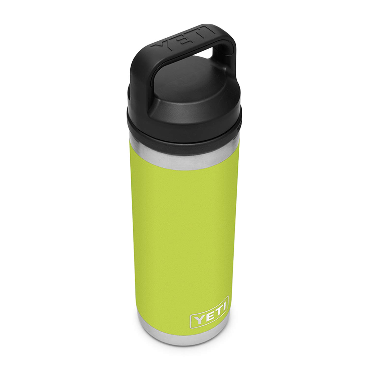 YETI Rambler 18 oz Vacuum Insulated Stainless Steel Water Bottle with Chug Cap - Chartreuse | Leakproof & Sweatproof | Perfect for Hiking, Gym & Outdoor Adventures