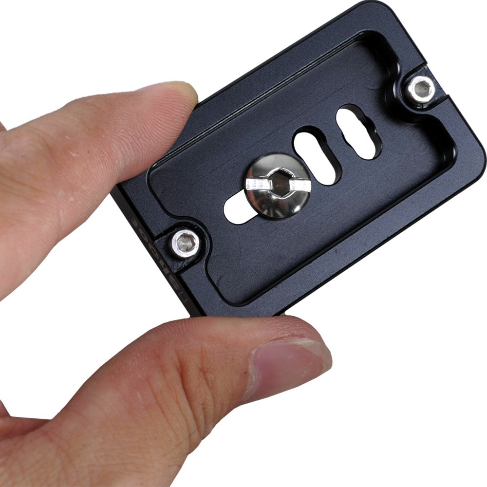 6x3.9cm Metal Camera Quick Release Plate QS-60 - ARCA-Swiss Compatible Tripod Mounting Clamp for DSLR/Mirrorless Cameras | Perfect for Landscape, Wildlife & Travel Photography