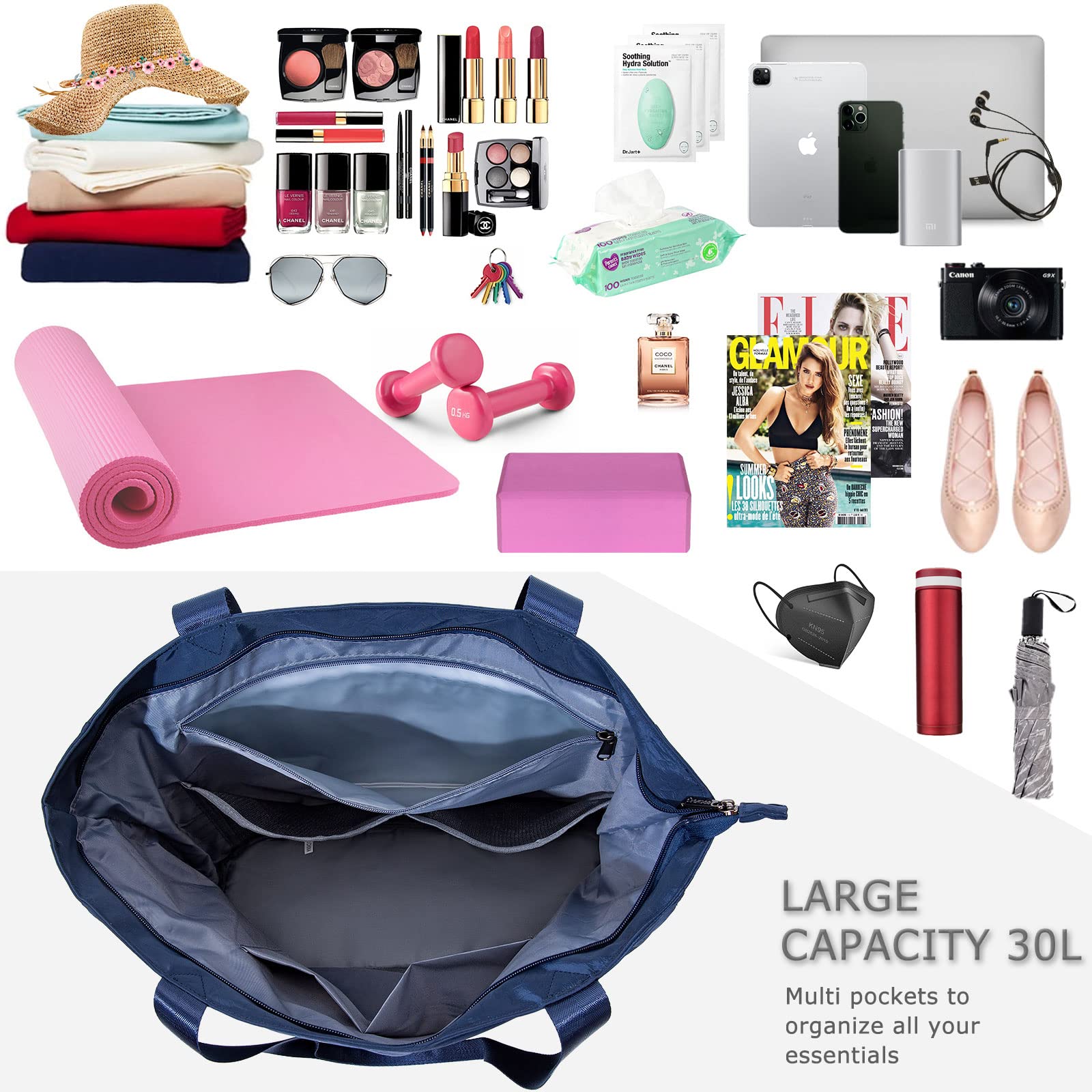 Premium Yoga Mat Bag - Waterproof Gym Shoulder Bag with Yoga Mat Holder & Wet Pocket for Yoga, Pilates, Gym, Travel & Beach | Perfect for Fitness Enthusiasts & Active Lifestyles