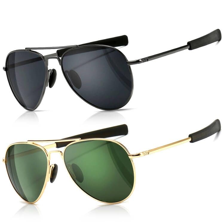 2 Pack (Polarized): Gunmetal/Gray+gold/Green