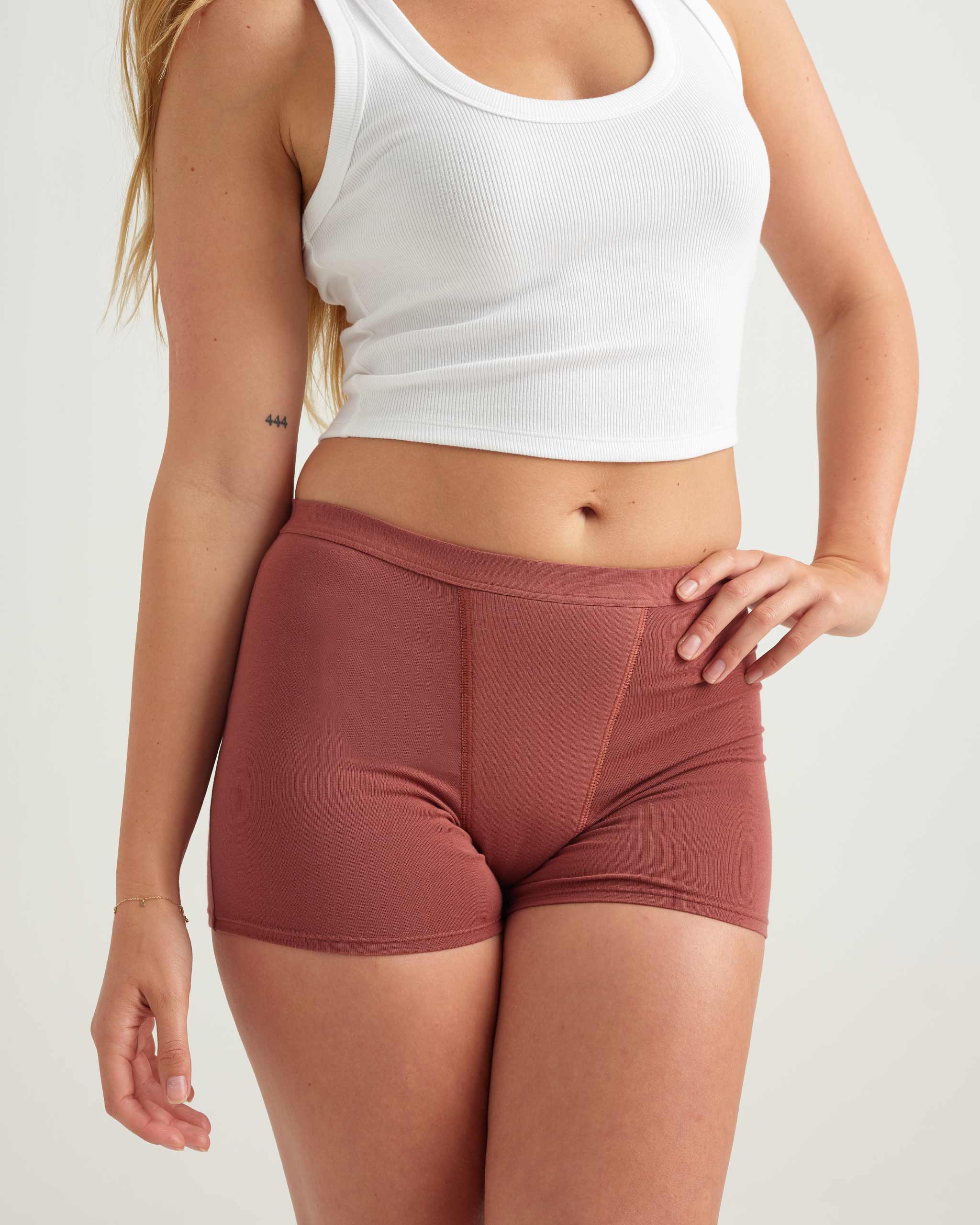 Leakproof Cotton Sleep Shorts for Women - Soft & Breathable Nightwear for Comfortable Sleep - Perfect for Lounge, Travel & Postpartum Recovery