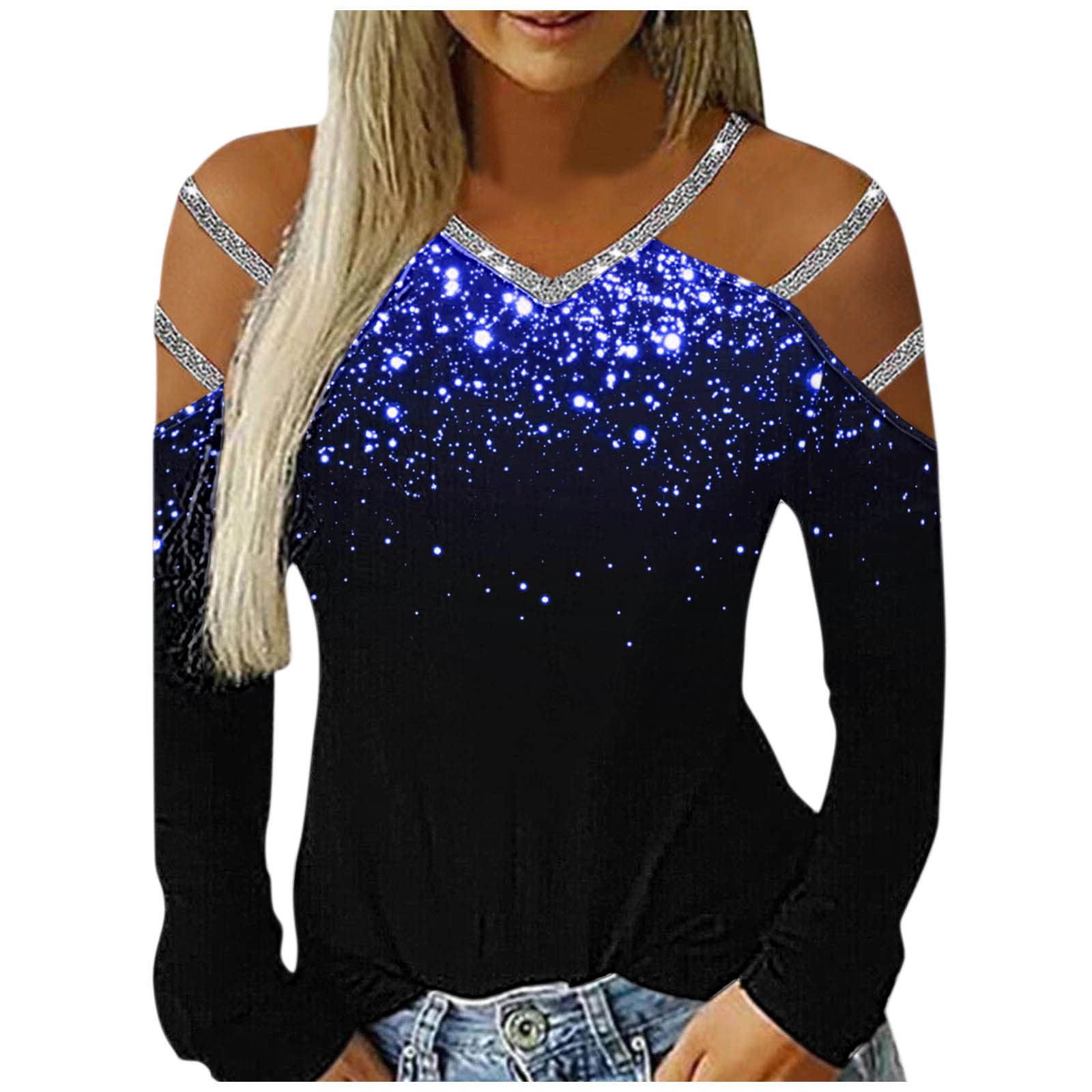 Women's Slim Knit Ribbed Crewneck Lace Long Sleeve Top - Elegant Blouse for Work & Office Wear | Perfect for Business Casual, Date Night & Fall Layering