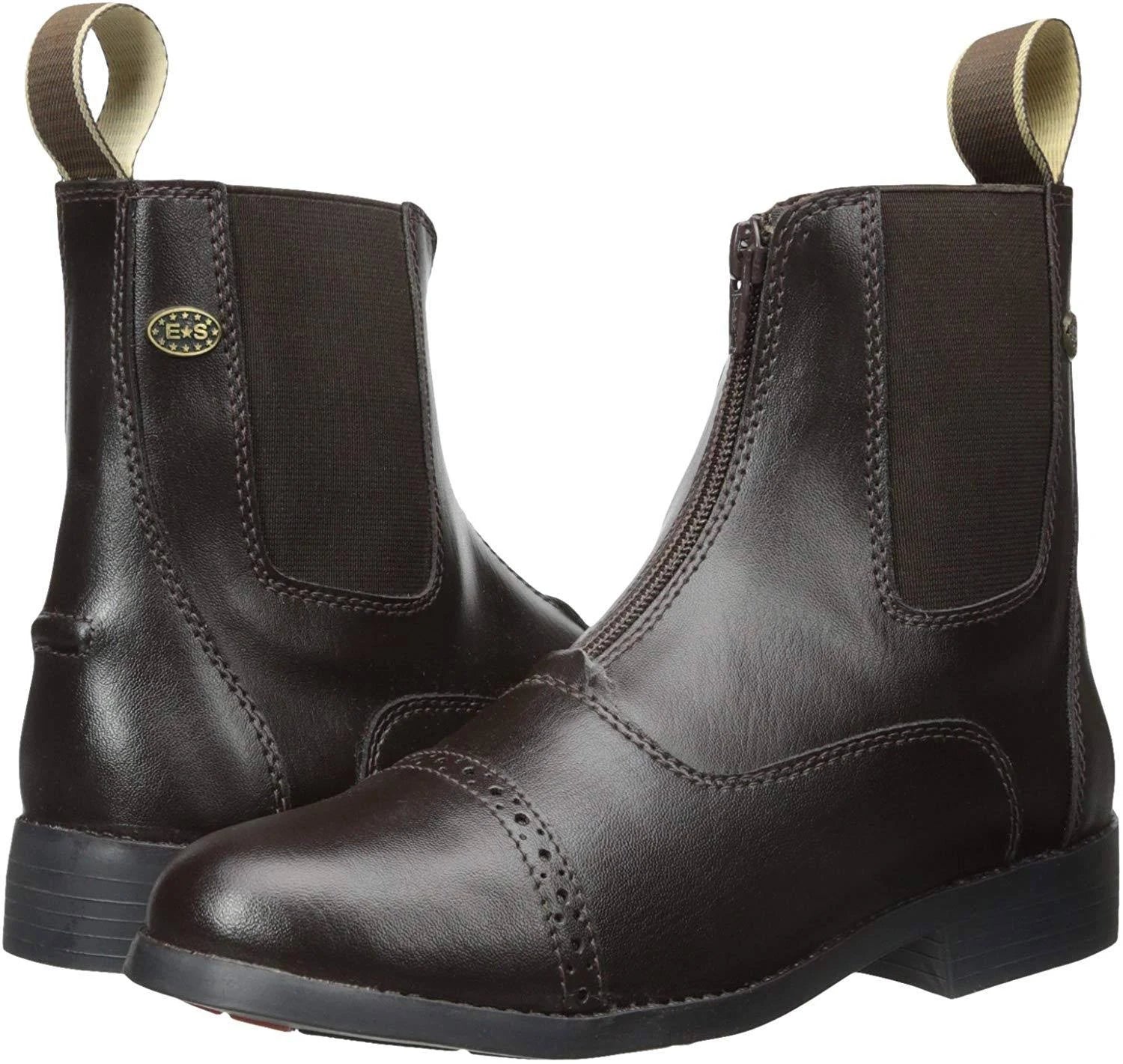 Equistar Kids' Zip Paddock Boots - Comfortable Riding Boots for Equestrian & Horseback Riding - Perfect for English Riding Lessons, Horse Shows & Stable Work