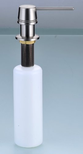 Brushed Nickel Kitchen Soap and Lotion Dispenser - Automatic Touchless Sensor Pump for Bathroom & Kitchen Sink - Modern Hands-Free Liquid Soap Dispenser for Home, Office, and Restaurant Use
