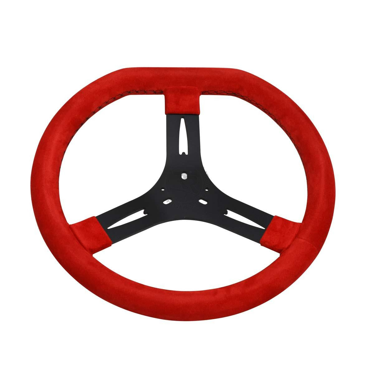 High-Performance 340mm Red Racing Steering Wheel - Durable & Lightweight for Sim Racing, Drifting & Gaming - Perfect for PC, PS5 & Xbox