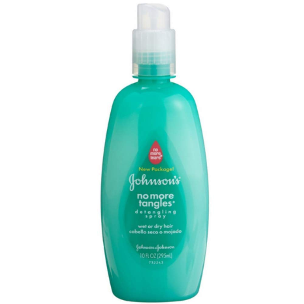 Johnson's No More Tangles Detangling Spray for Kids & Adults - 10 oz (Pack of 6) - Leave-In Conditioner for Smooth, Frizz-Free Hair - Perfect for Daily Use, Travel & Post-Shower Hair Care