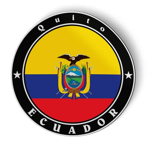 Ecuador Flag Car Magnet 5