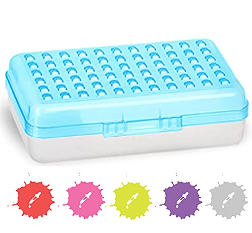 Enday Plastic Pencil Case with Snap Closure - Small Dots Design in Blue, Pink, Grey, Purple, Red & Green (24-Pack) - Perfect School & Office Supply Organizer for Kids & Adults | Great for Classrooms, Homework & Art Supplies Storage