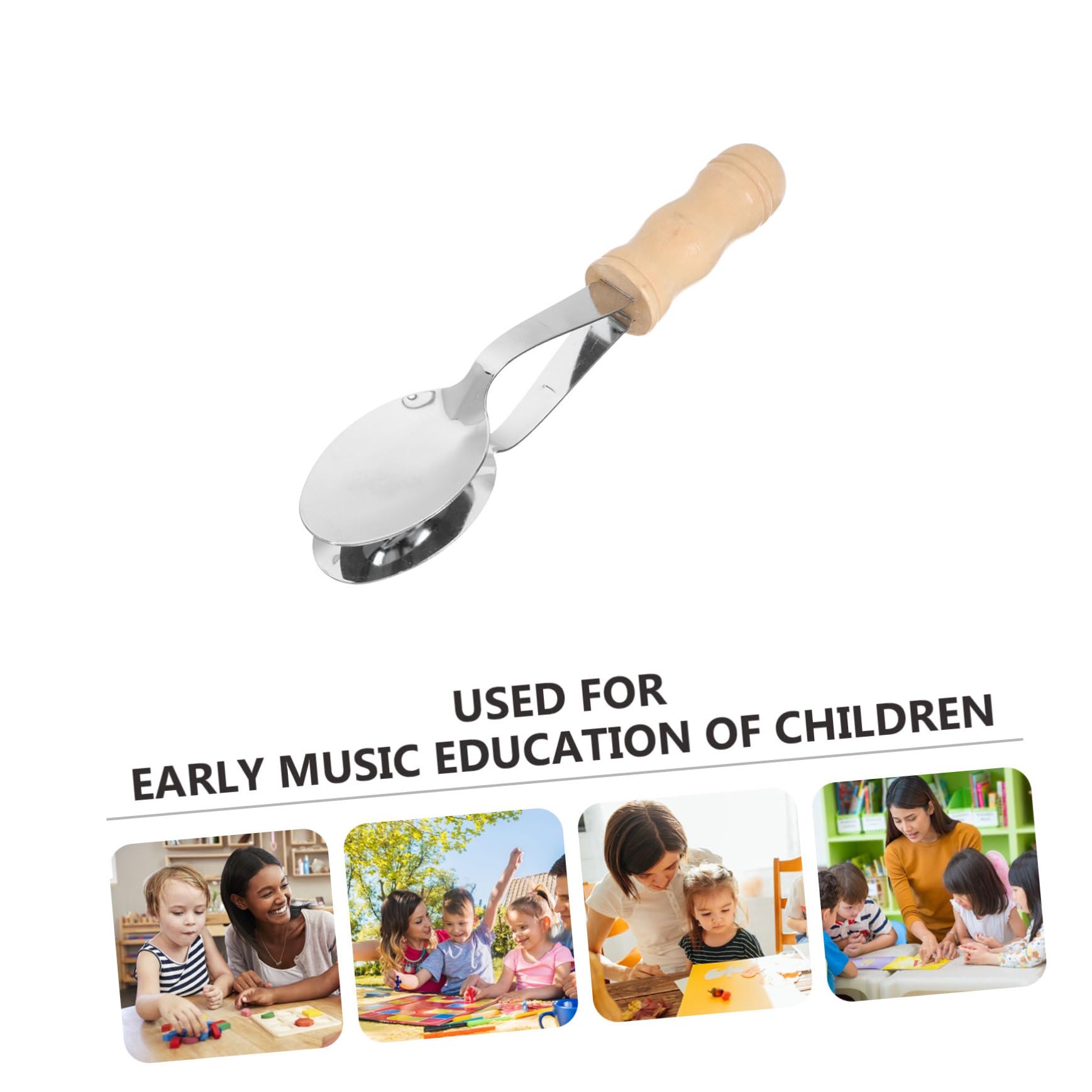 VICASKY Musical Spoon Percussion Toy Set - Metal & Wooden Fun Instrument for Kids - Classical Music Game for Children - Perfect for Classroom, Birthday Parties & Family Playtime