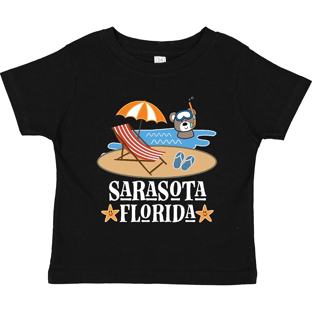 Inktastic Sarasota Florida Beach Vacation Toddler T-Shirt - Cute Summer Outfit for Boys & Girls - Perfect for Beach Trips, Family Vacations & Outdoor Adventures