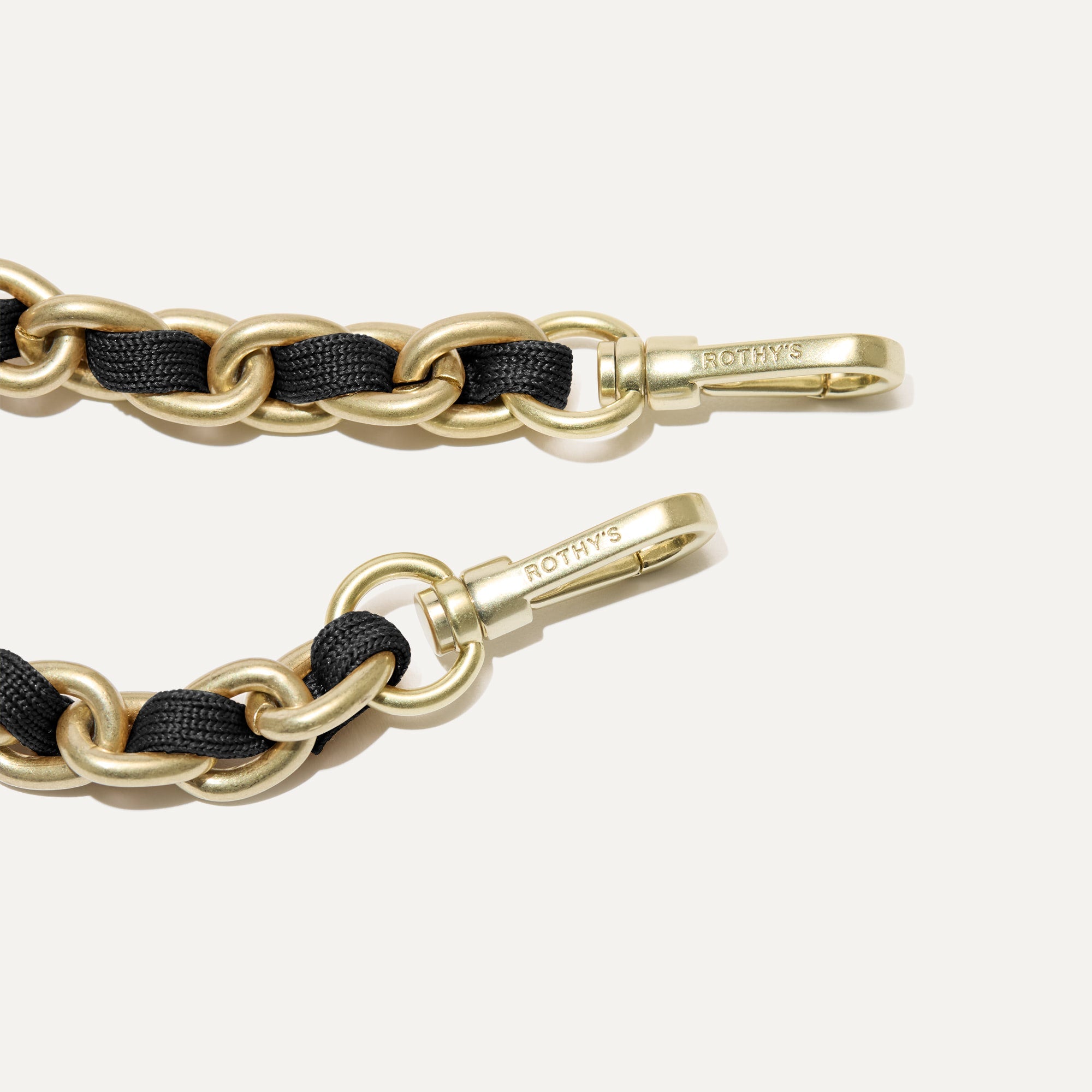 Black Crossbody Strap with Chain - Stylish Adjustable Shoulder Bag Strap for Women, Perfect for Purses, Handbags & Everyday Use
