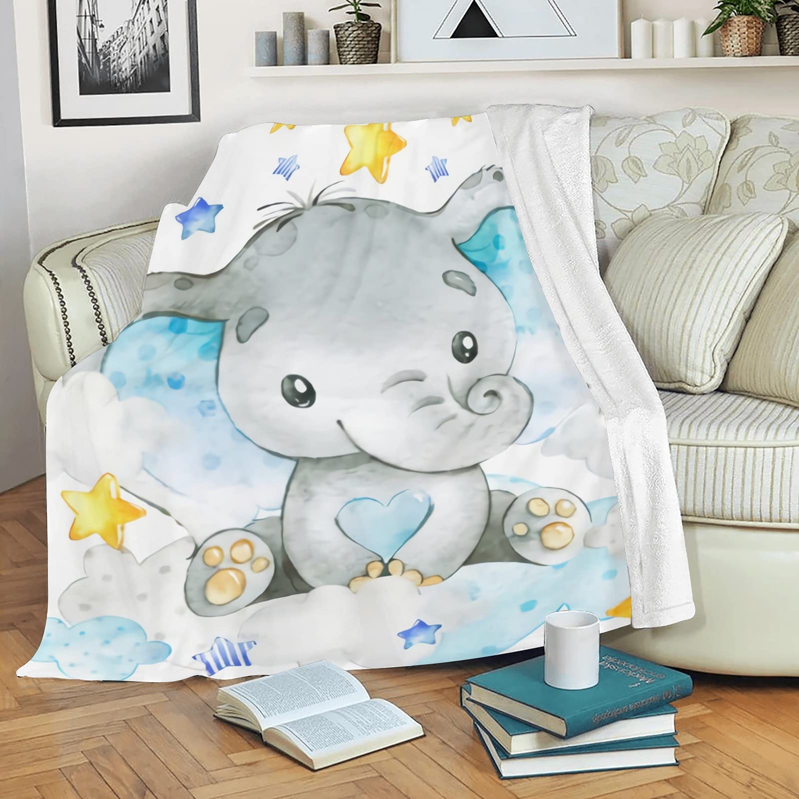 Personalized Baby Name Blanket - Custom Embroidered Soft Blankets for Newborns | Perfect Baby Shower Gift for Girls & Boys | Nursery Decor & Keepsake | Ideal for Cuddling, Photo Props & Special Occasions