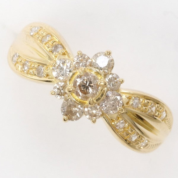 18K Yellow Gold Diamond Ring for Women - Elegant Solitaire Engagement & Wedding Band - Perfect for Proposals, Anniversaries, and Special Occasions