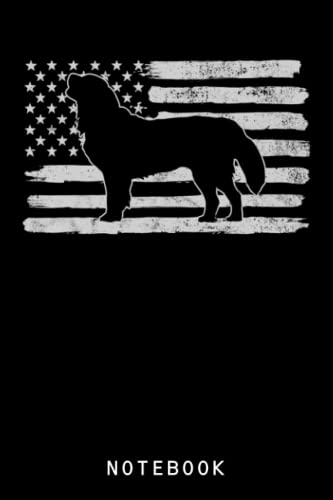 Bernese Mountain Dog USA Flag 4th of July Journal Notebook - Cute Puppy Diary for Dog Lovers, Perfect Gift for Teens, Girls & Kids | Great for School, Travel & Holiday Memories