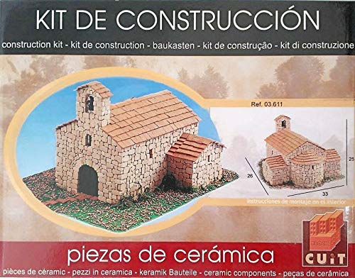 Roman Church Ceramic Building Construction Kit - DIY Architectural Model for Collectors & Hobbyists - Perfect for Home Decor, Educational Projects & Gift Giving