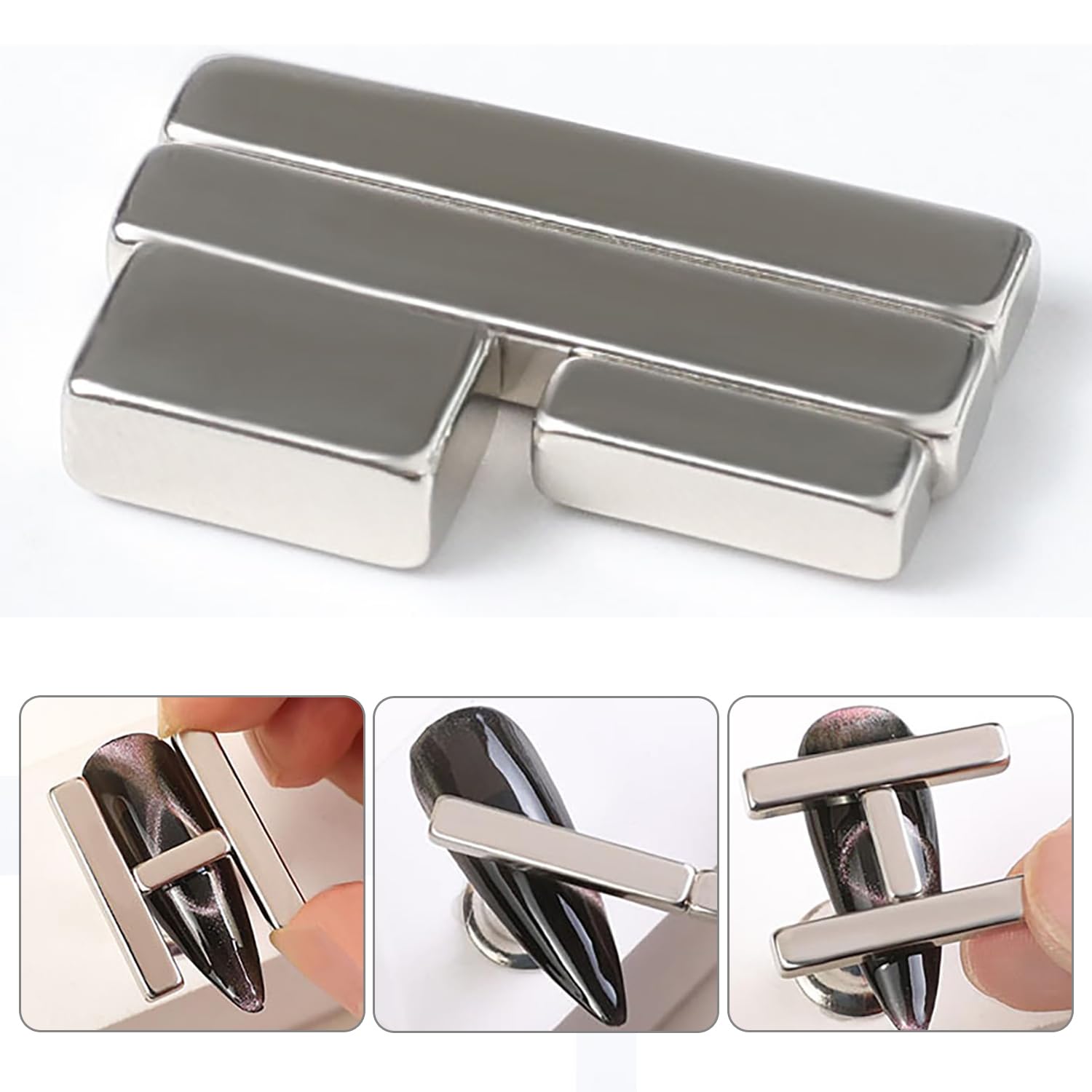 13pcs Cat Eye Nail Magnet Set - Salon Strong Magnetic Polish Tool for Nail Art