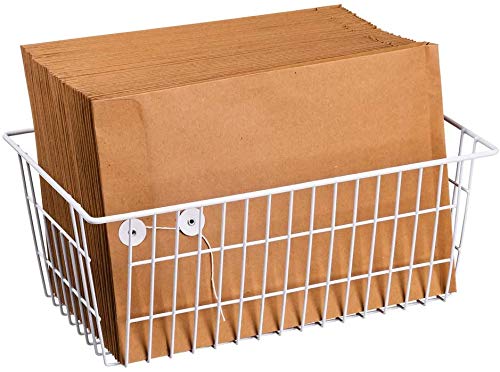 Farmhouse Freezer Baskets Organizer - 6 Pack Large Storage Bins with Handles for Kitchen, Pantry, Bathroom & Office Organization - Perfect for Food Storage, Home & Office Decluttering