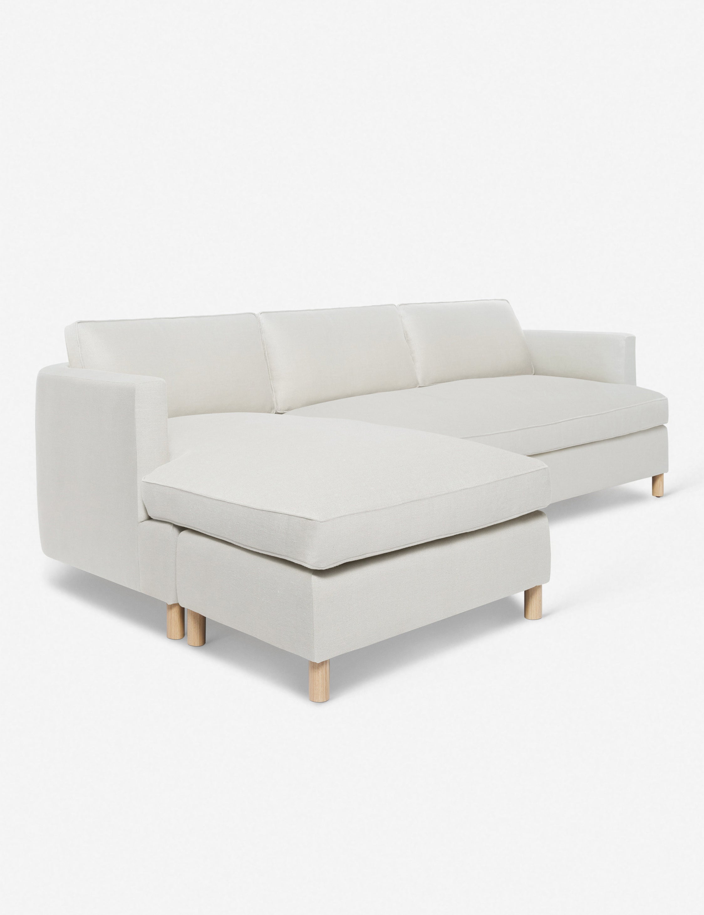 Belton Sectional Sofa by Ginny Macdonald - Modern L-Shaped Couch for Living Room, Family Room & Home Theater | Comfortable Fabric Upholstery with Reversible Chaise