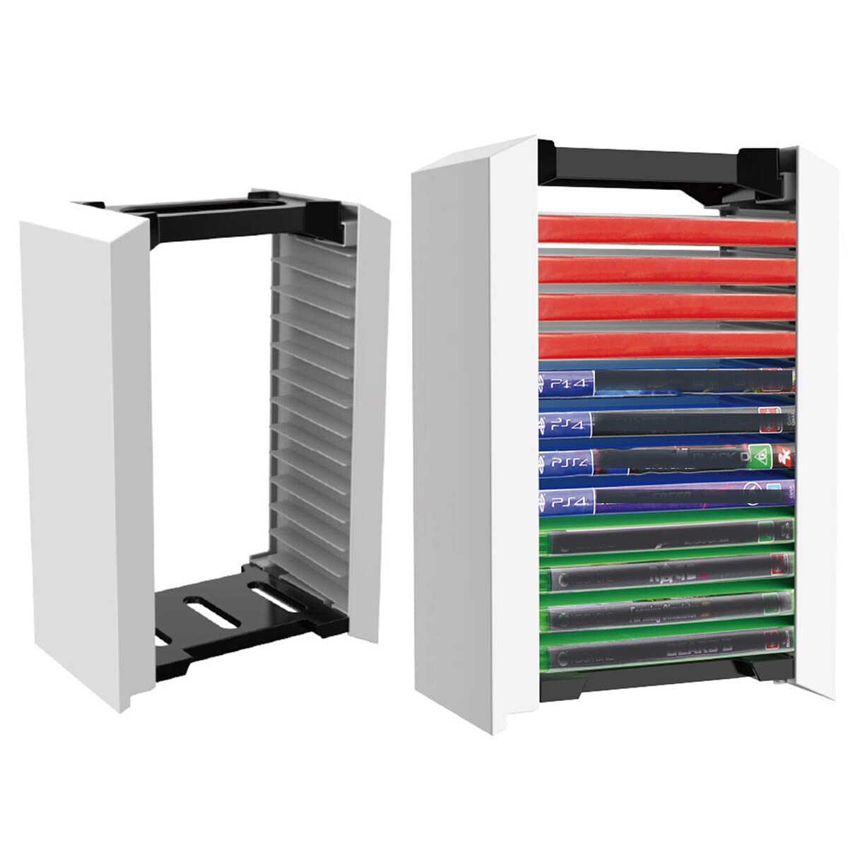 iFCOW PS5 Game Disc Storage Case - Holds 12 PS5 Game Discs, Compact Organizer for PlayStation 5 Accessories - Perfect for Gaming Setup & Travel Protection
