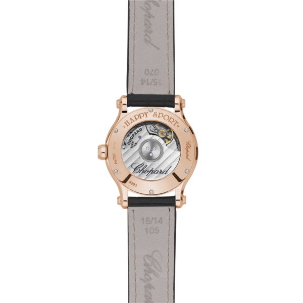 Chopard Happy Sport Ethical Rose Gold & Diamonds Ladies Watch - Luxury Women's Timepiece for Special Occasions & Elegant Events