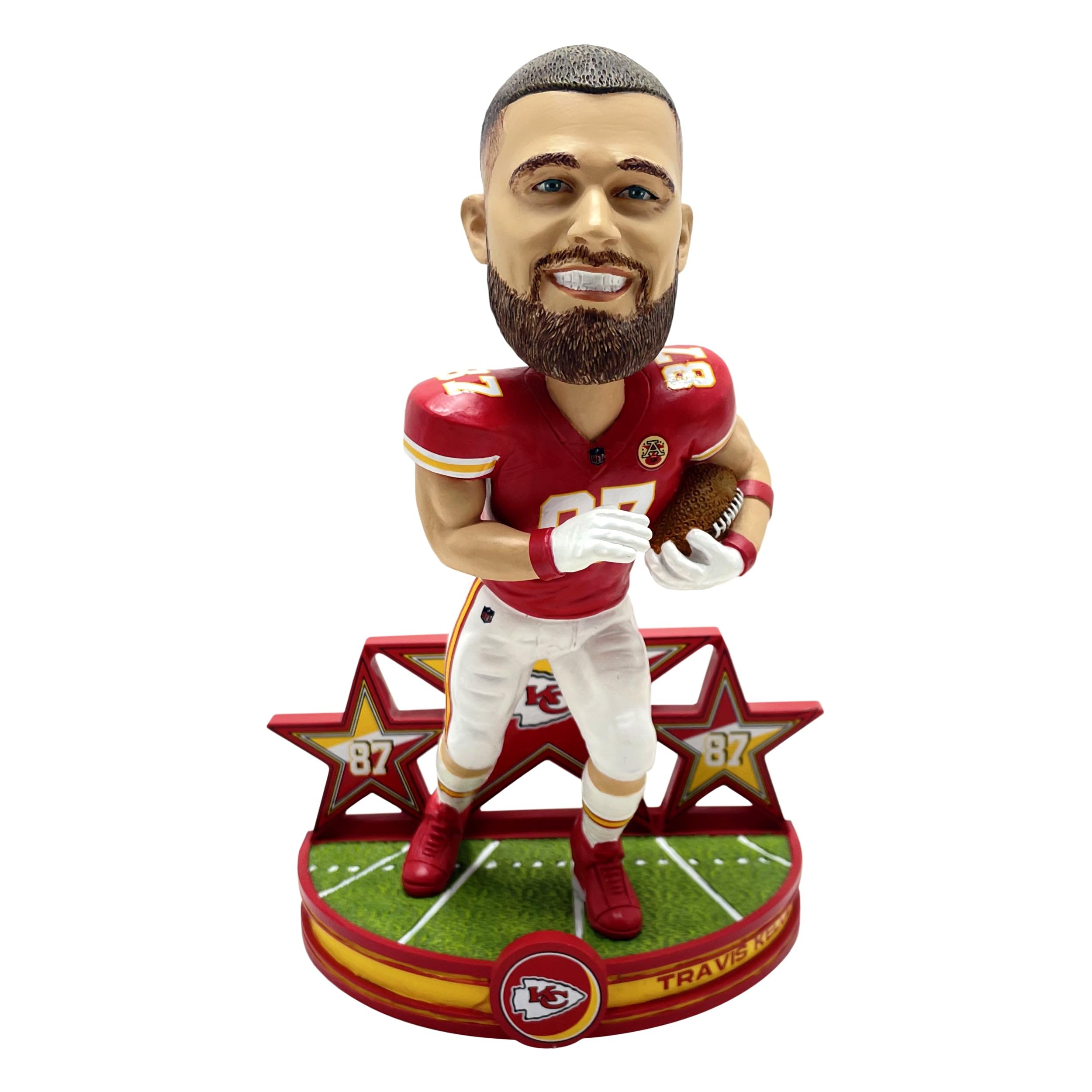 Travis Kelce Kansas City Chiefs Superstar Series Bobblehead - Officially Licensed NFL Football Collectible - Perfect for Game Day Decor, Sports Memorabilia Collection & Chiefs Fan Gifts