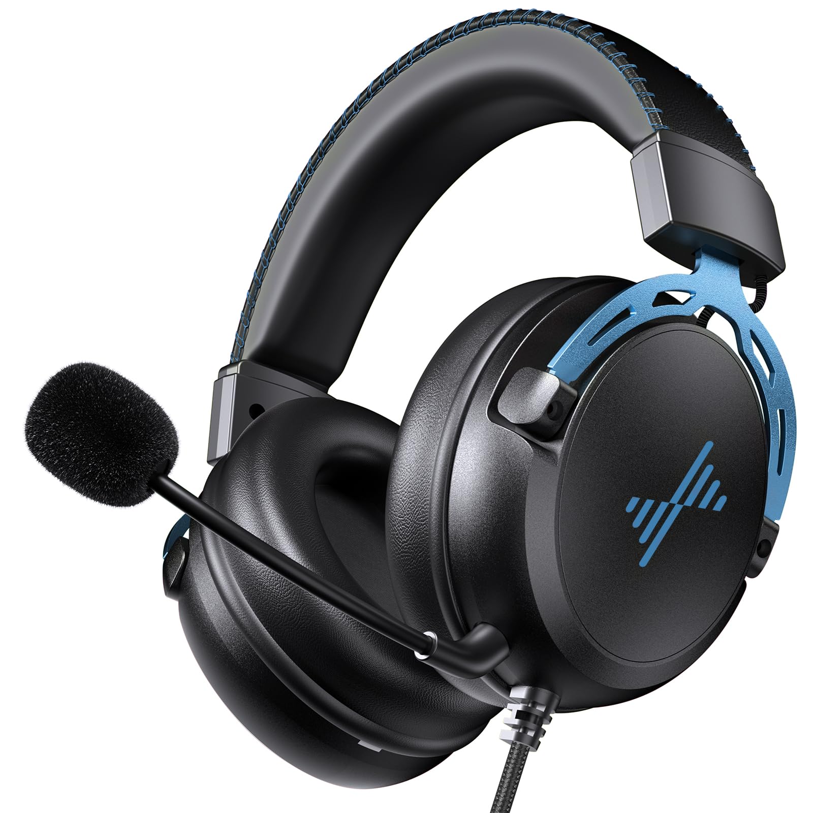 Best Gaming Headset for PS4, PS5, Xbox One & PC - Noise Cancelling Over-Ear Headphones with Mic | Wired Surround Sound Headset for Computer, Laptop, Mac & Nintendo NES | Perfect for Competitive Gaming & Streaming