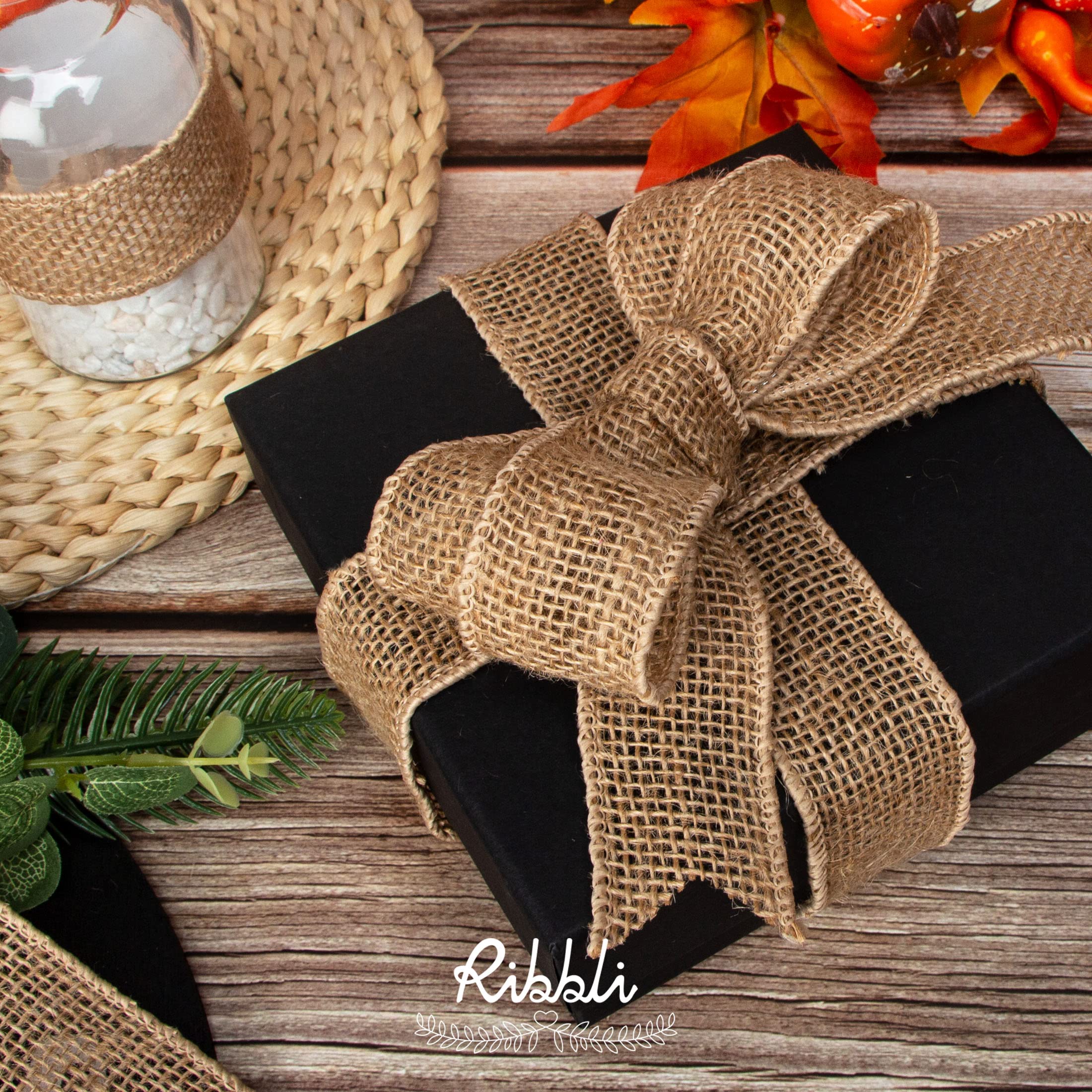 Natural Jute Burlap Ribbon 1.5