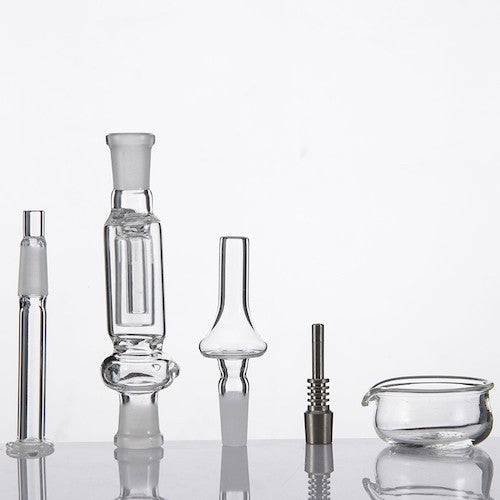 Premium Mini Glass Nectar Collector Kit - Portable Dab Rig for Concentrates | Perfect for On-The-Go Dabbing & Home Use