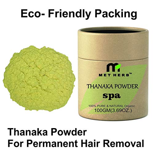 Organic Metherb Thanaka Powder 15g - Natural Hair Removal, Eco-Friendly Packaging | Safe for Face & Body, Gentle on Skin for Smooth Results - Perfect for Home Spa & DIY Beauty Treatments