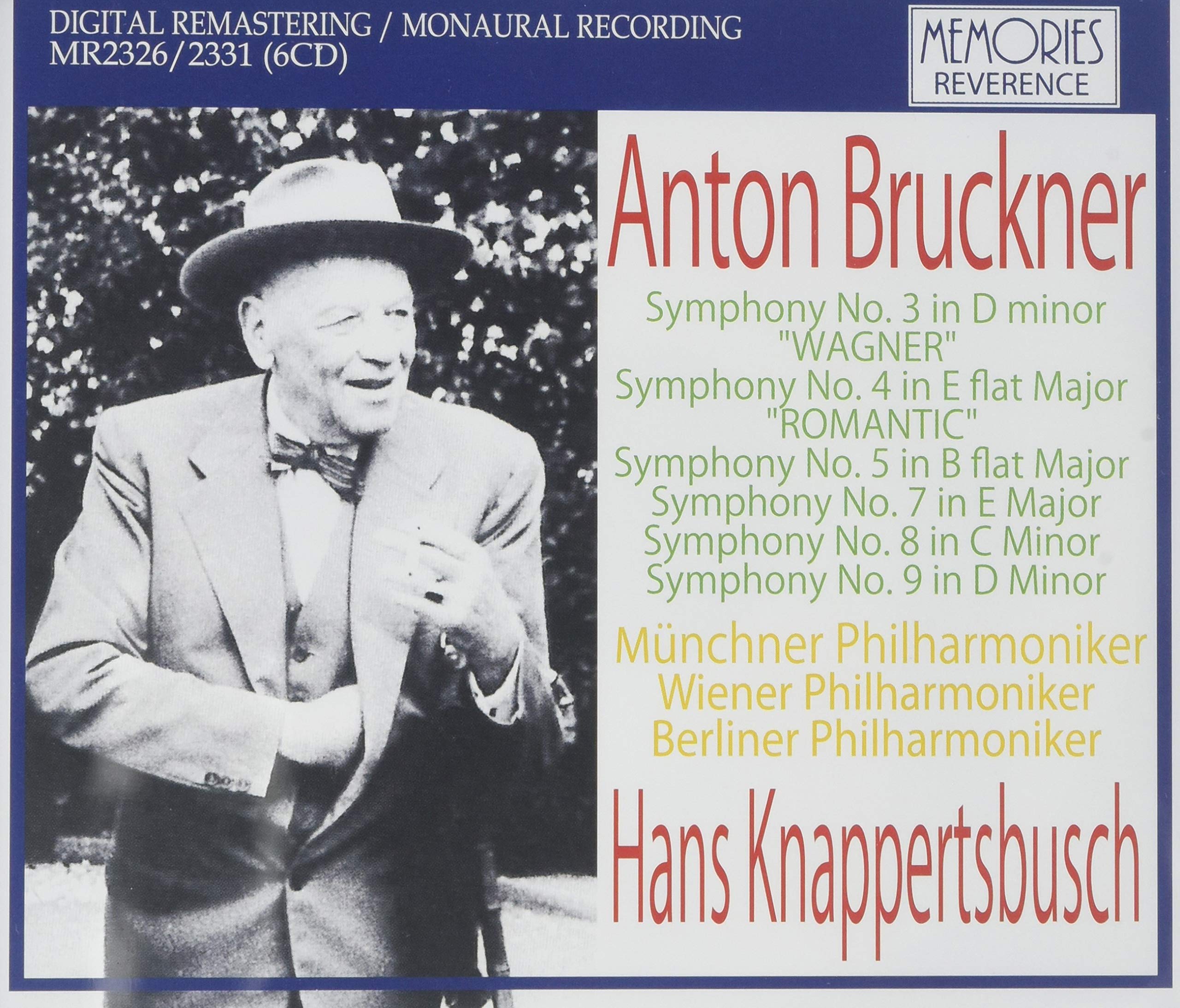 Bruckner Symphony No. 3 'Romantic' - Munich Philharmonic Orchestra Conducted by Hans Knappertsbusch (Recorded January 16, 1964) | Classical Music CD for Audiophiles & Music Collectors | Perfect for Relaxation, Study & Romantic Evenings