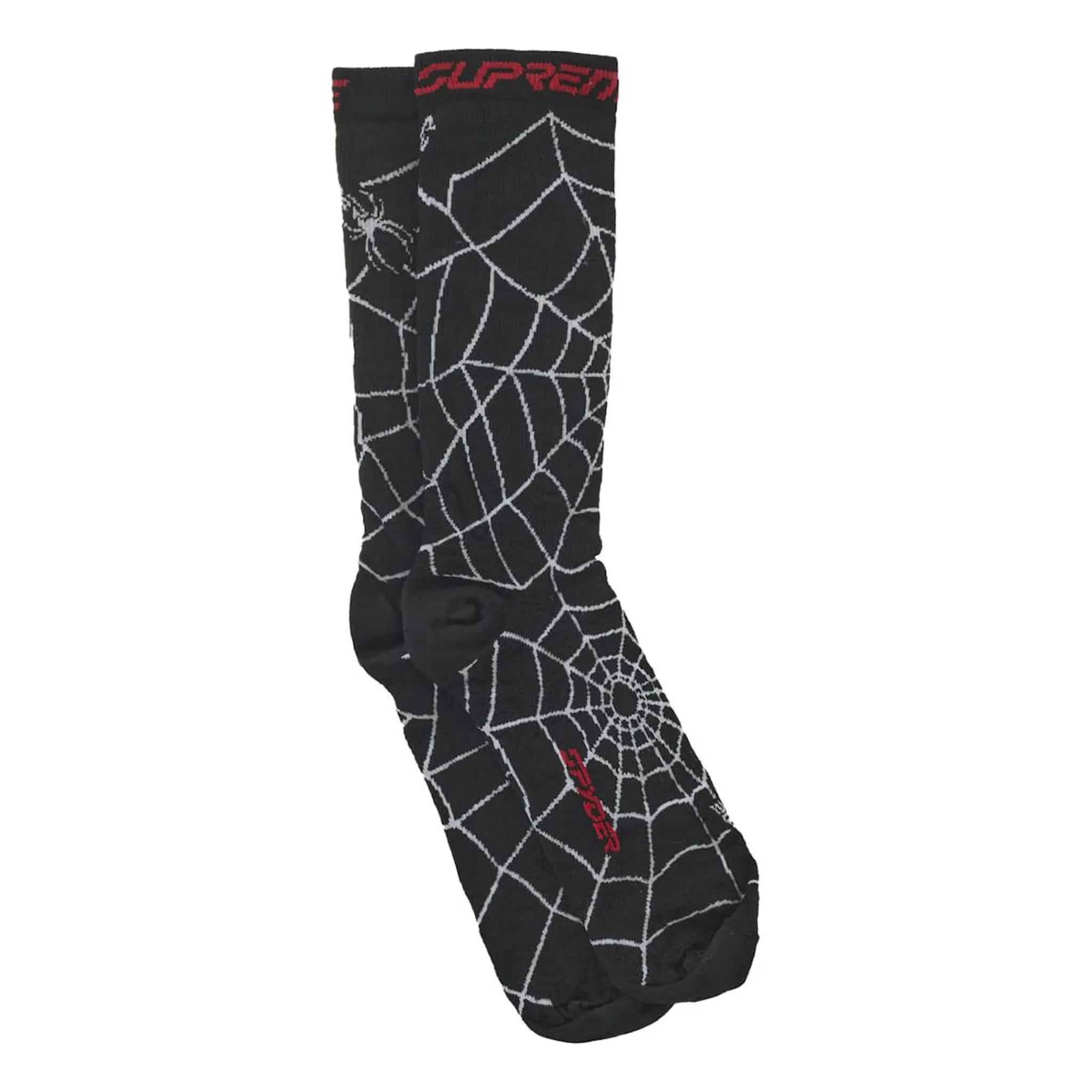 Supreme Spyder Crew Socks 1-Pack - Black Athletic Socks for Men & Women - Comfortable Everyday Wear for Running, Gym & Casual Outfits