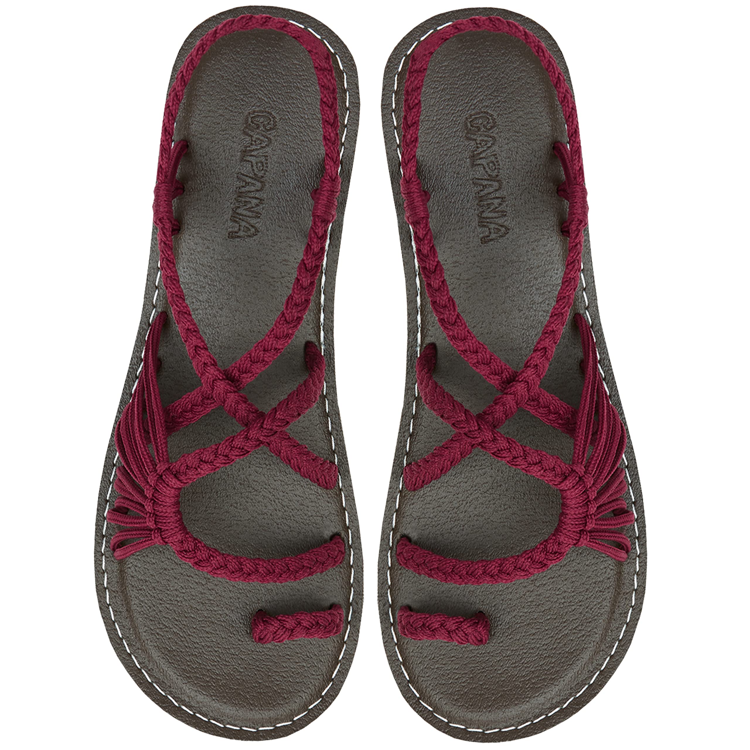 Handwoven Women's Flat Sandals - Boho Strappy Rope Sandals for Walking, Beach & Water Activities | Comfortable Braided Summer Sandals for Outdoor, Travel & Casual Wear