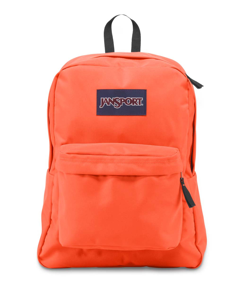 JANSPORT Superbreak Backpack - Lightweight Laptop Backpack for School, College & Travel - Tahitian Orange - Durable Bookbag for Students & Professionals - Perfect for Work, Commuting & Outdoor Adventures