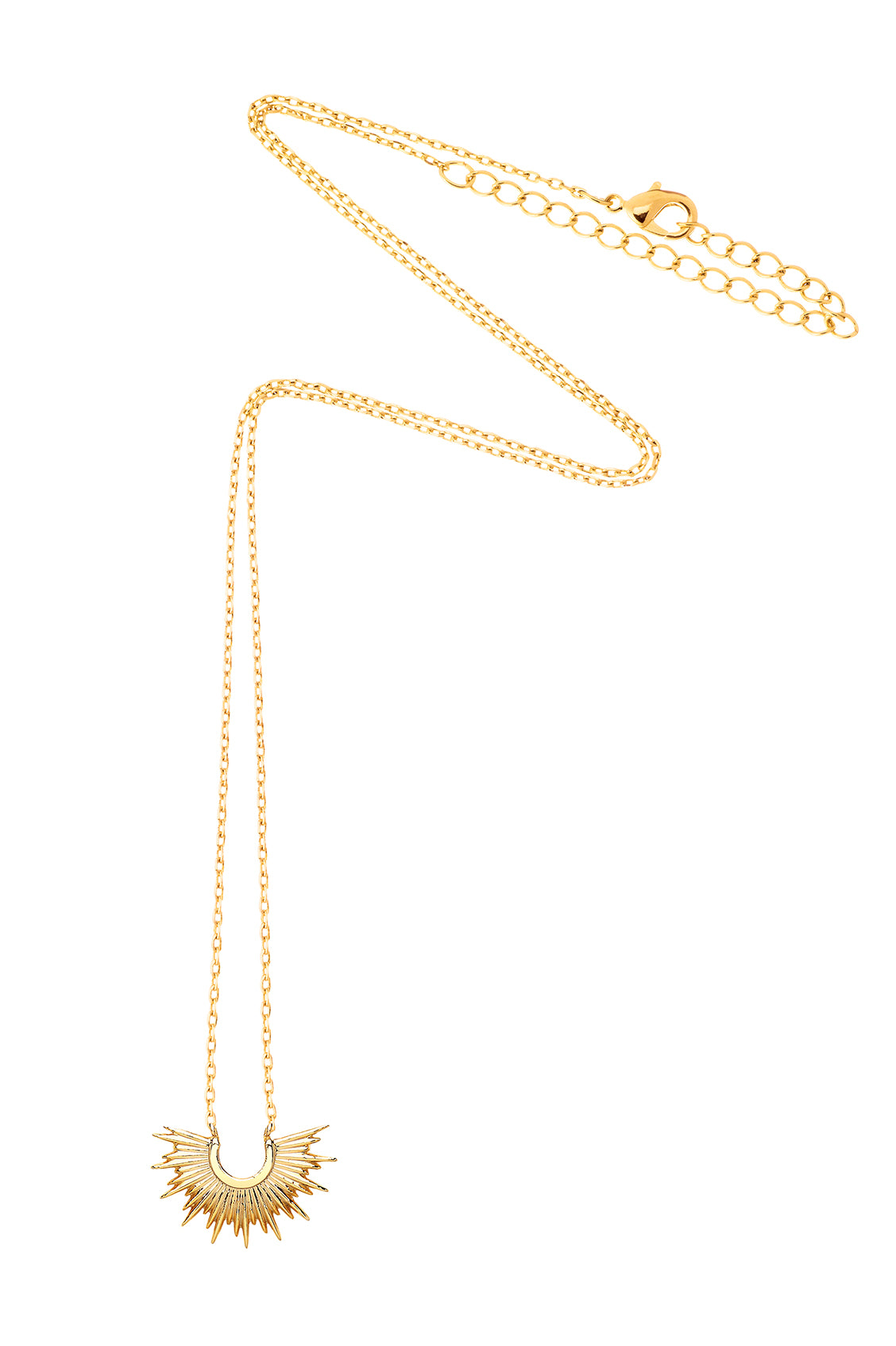 Sunburst Pendant Necklace for Women - 14K Gold Plated Sun Charm Jewelry - Perfect for Everyday Wear, Parties & Gifts