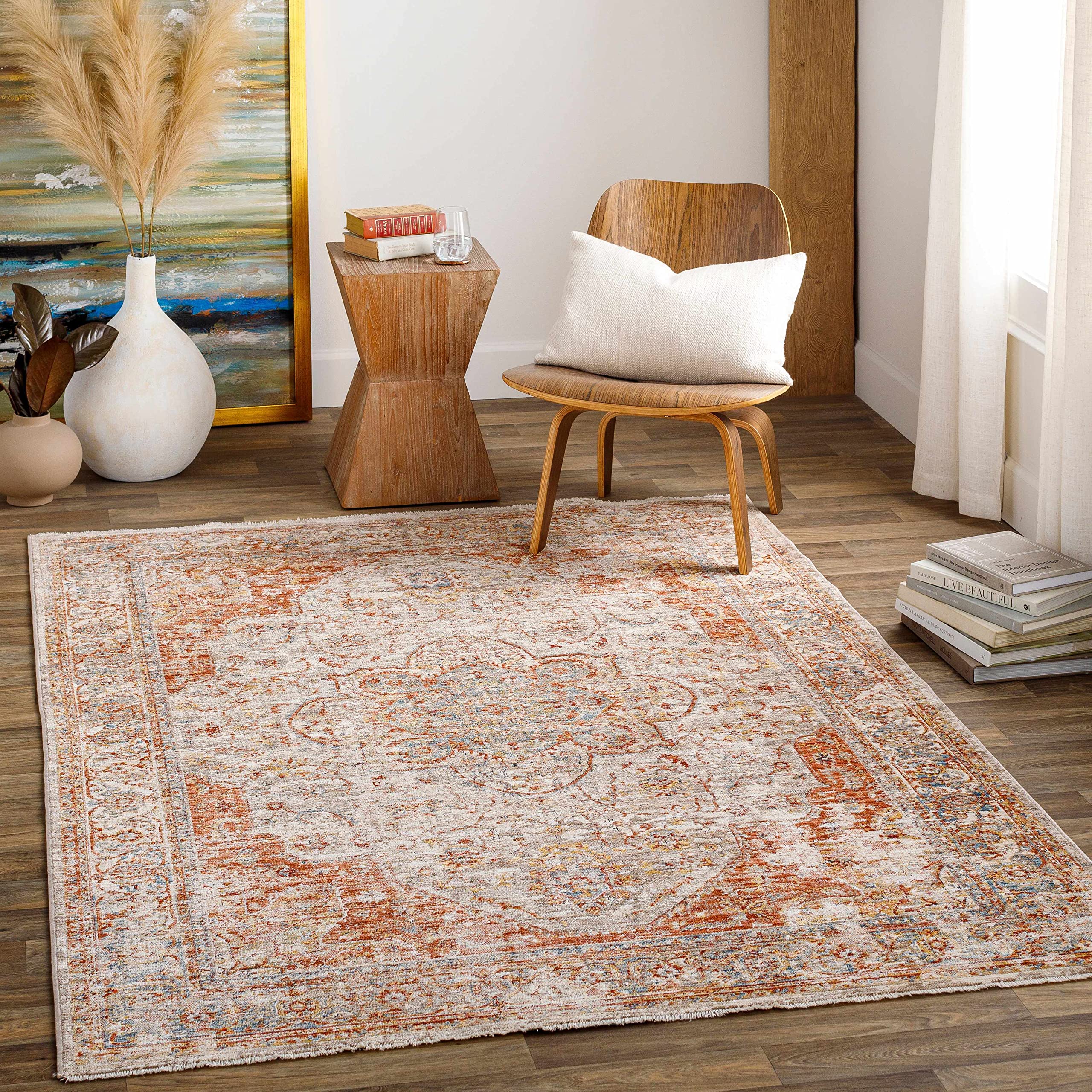 Premium Hauteloom Marieville Traditional Area Rug - 12' x 15' - Black, Red, Beige - Soft Living Room & Bedroom Carpet - Perfect for Home Decor, Family Gatherings & Cozy Spaces